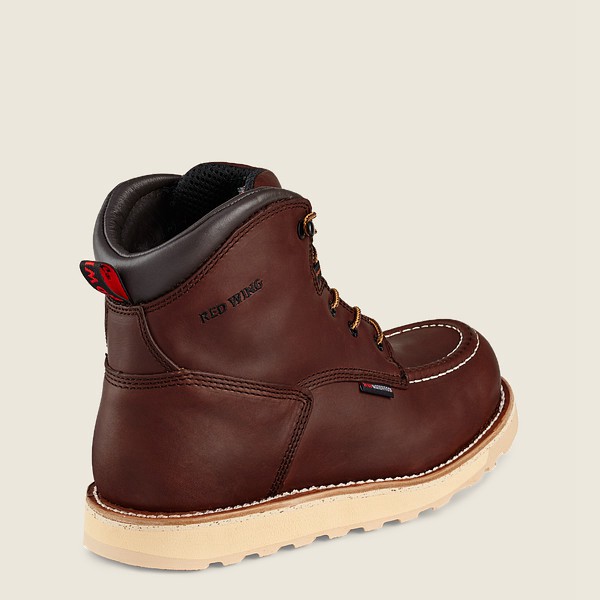 Red Wing Work Boots Brown - Red Wing Mens Traction Tred - 6-inch Waterproof Soft Toe - NBKQP-8917